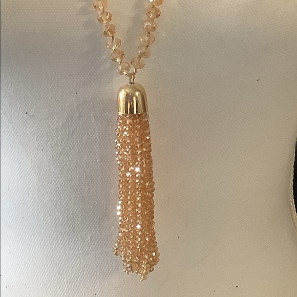 Holiday Sparkle Tassel Necklace - Picture 6 of 9